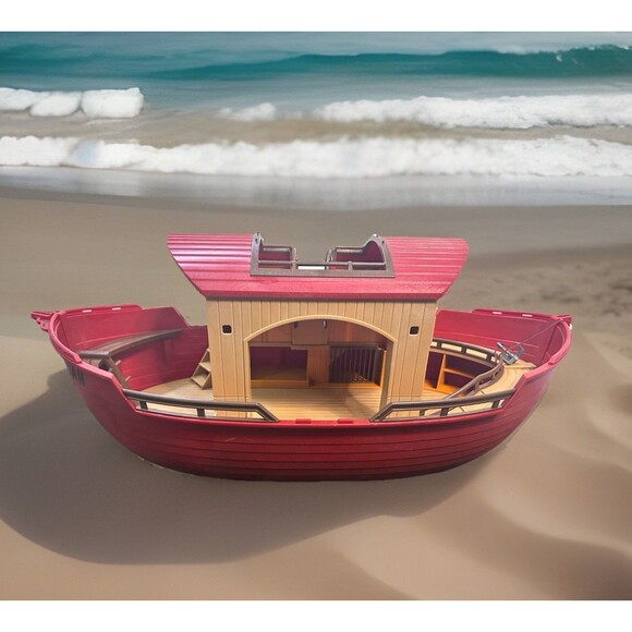 PLAYMOBIL NOAH'S ARK Wild Life Water Floating Ark #9373 Boat Only - Picture 2 of 10